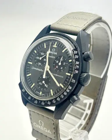 Omega x Swatch Speedmaster MoonSwatch Chronograph - Black, Pre-owned