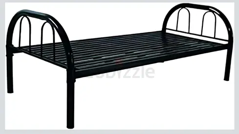 Single metal bed frame 190x90 with mattress