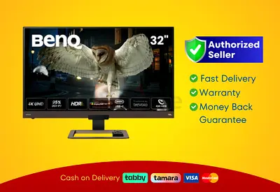 BenQ 32 inch Bezel-Less HDR 400 IPS Entertainment Monitor - Brand New - Warranty - Free Delivery