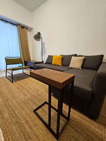 Countryside Side Table Color: Walnut/Black Home center