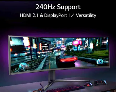 LG Ultra Gear 49” Curved 240hz Dual QHD 5120x1440 Monitor good condition