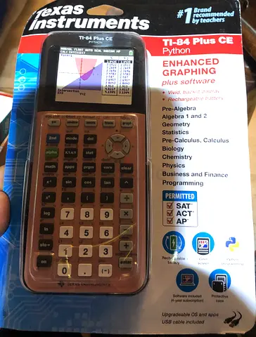 Texas Instruments TI-84 Plus CE-T Python Edition Graphing Calculator