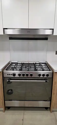 Stainless Steel 6-Burner Gas Range with Oven - Good Condition