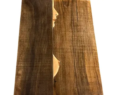 Hand-carved Wooden Relief Panel — Female Profile in Natural Walnut