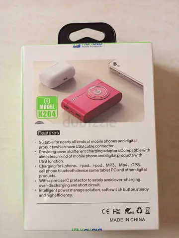 KOKOLA K204 10000mAh Power Bank – Built-in Cables