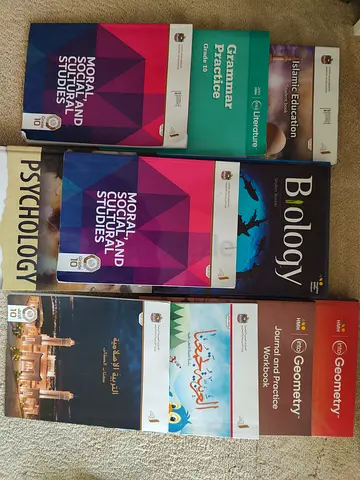 Set of Grade 10 UAE Curriculum Textbooks – Chemistry, Economics, Literature, Arabic, Social Studies