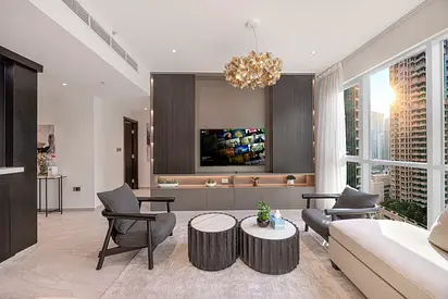 2BR Apartment with Burj Khalifa View & Balcony