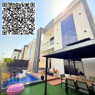 Spacious villa for annual rent in Al Bahia, 4 master bedrooms with swimming pool