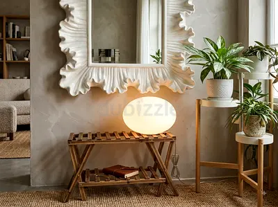 Large Moon glass lamp