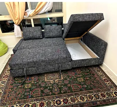 L-Shape Sofa with Storage – Extra storage space underneath, reversible Left/Right fitting, comforta