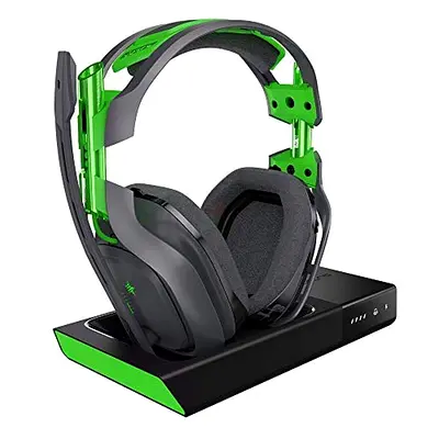 Astro A50 3rd gen xbox and pc Wireless Gaming Headset with Charging Dock - Green/Black