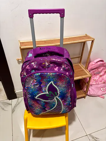 Kids Purple Mermaid Themed Backpack