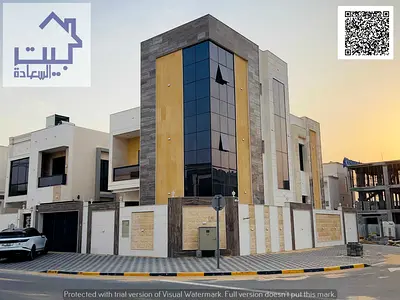 Distinctive Villa for Sale in Al Amrah – Ajman | 5 Bedrooms | 2 Floors + Roof | 2 Living Rooms | Fully Equipped Kitchen