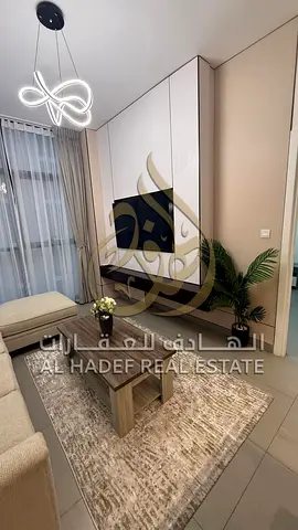 1-Bedroom Hall Apartment for Annual Rent in Al Mamsha, New Muwaileh – Master Room, 2 Bathrooms, Balcony, Free Parking & Pool, Full Compound Services,