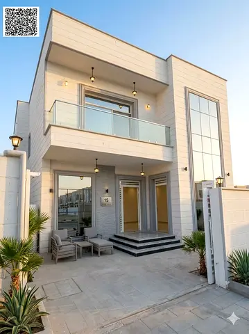 Villa for sale in Ajman, Al Zahia, at a bargain price including registration fees, electricity, water, and air conditioning. Freehold villa available