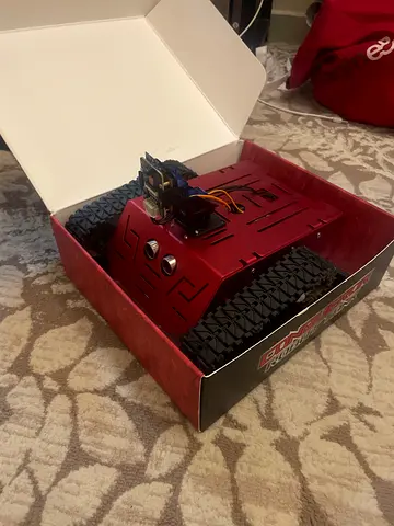 Conqueror robot tank, remote controlled and iPhone control with camera. Pre built