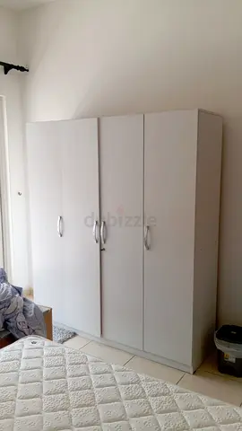 White 4-Door Wardrobe / Armoire in Good Condition