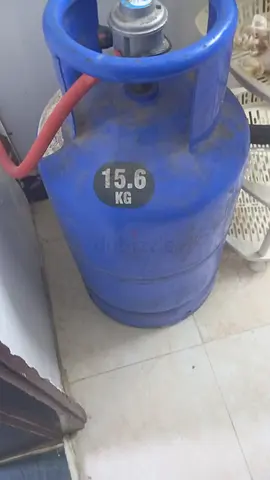 Gas cylinder 15 lbs, with hose connector