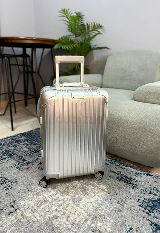 Classic aluminum suitcase