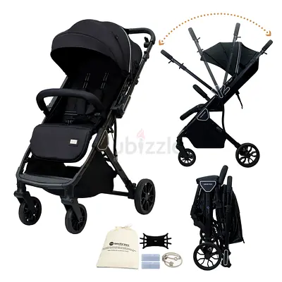 Neobreez - Quint Reversible Stroller Travel Stroller - Black