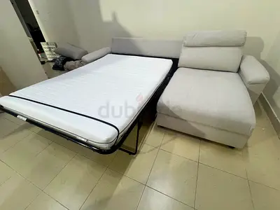 Ikea vimle L shape sofa bed with mattress