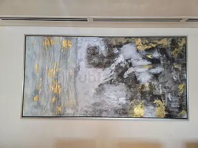 Gold abstract luxury painting