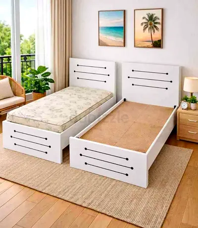 New MDF Wooden Single Bed Frame For Sale