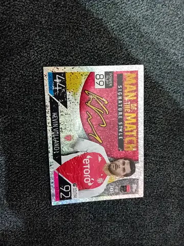 Signed Kevin Volland Man of the Match Trading Card