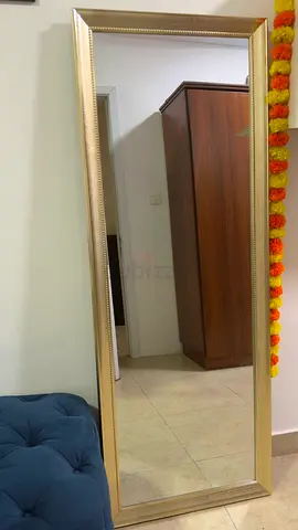 Full-Length Gold Framed Wall Mirror - 170x60cm (Approx.)