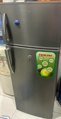 Nikai 2-Door Silver Refrigerator - Good Working Condition