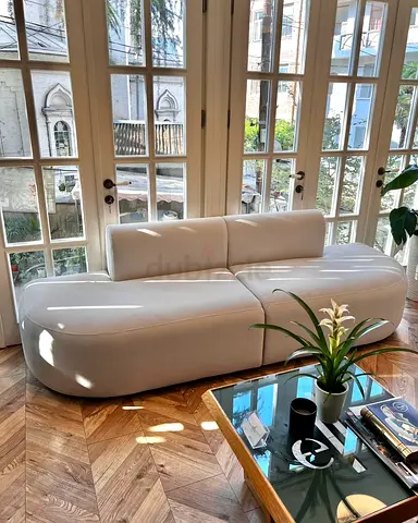 UNCOMPROMISING LUXURY! Order This Modern Organic Curved Sofa – Completely Bespoke for Your UAE Villa