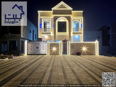 Classic villa, Al Zahia, Ajman, first occupancy, spacious areas, with large parking, at a good and negotiable price