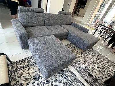 No Footstool Ikea Sorvallen L Shape sectional sofa