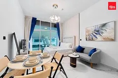 Bright Furnished Studio | Scenic Pool View