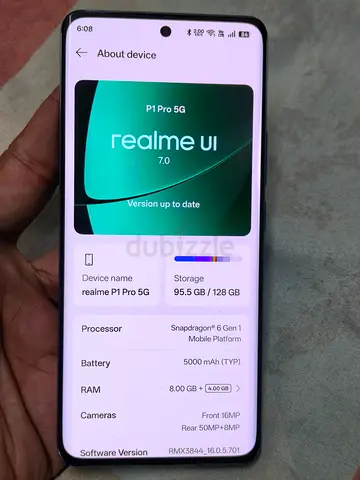 RealMe P1 Pro edge display android 16