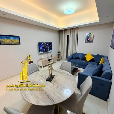اول ساكن افخم وارقى شقة غرفة وصالة مفروشة بالكامل فرش جديد راقى جدا بموقع مميز جدا مع جم ومسبح وباركن خاص