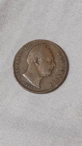 Vintage 1837 British Silver Crown Coin (George IV) ( great investment opportunity)