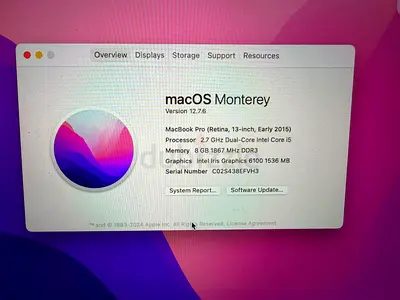 MacBook Pro Retina 13-inch (Early 2015) - 8GB RAM, 128/256GB SSD (Please confirm)