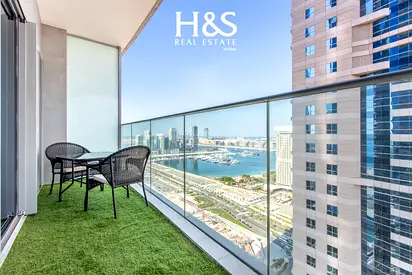 Furnished 1BR Apartment | DAMAC Heights | Marina View