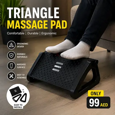Adjustable Triangle Foot Massage Pad / Ergonomic Footrest