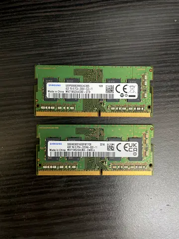 Pair of Samsung DDR4 SODIMM RAM (2x4GB)