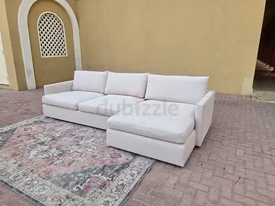 Looks great condition Crate&Barrel L Shape Sofa Beige Excellent condition