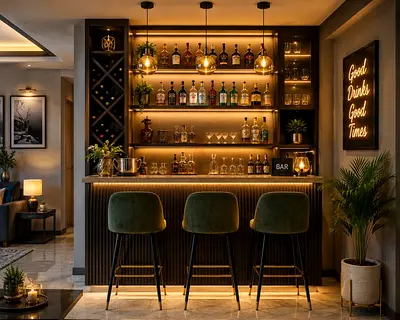 Modern design bar unit