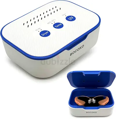 BOCOKO  Electronic Ultra Violet C Hearing Aid Dehumidifier Automatic Dryer Case for Hearing Amplifie