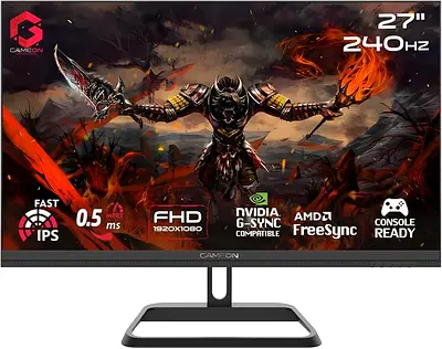 Game On 27 Inch 240 Hz Gaming Monitor Full HD 0.5ms 2.1Hdmi AMD FreeSync g-sYNC