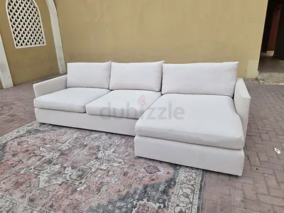 Crate&barrel lounge deep L shape sofa