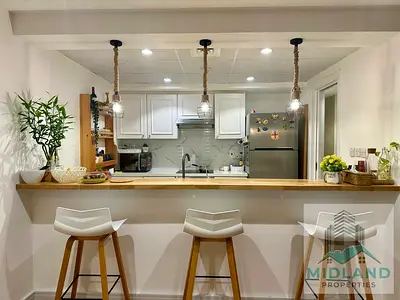 Fully Upgraded Furnished 1BR With Courtyard | Al Samar 2