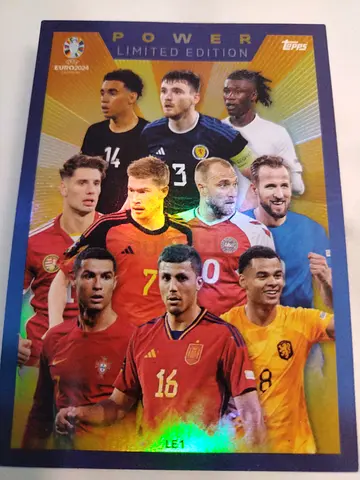 Topps UEFA Euro 2024 Power Limited Edition Football Card Poster