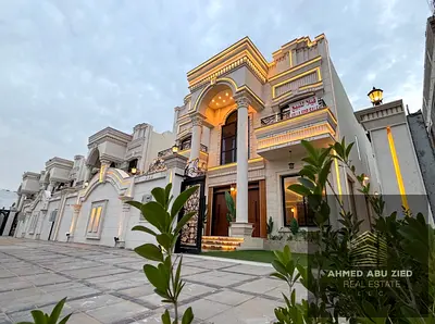 Luxury Villa For Sale - Freehold - 6 Master BR - 2 Living Rooms - Majlis - classic luxury stone facade - VIP finishing - outdoor garden - maid's room