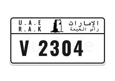 RAK V 2304 | Premium 4 Digit Plate | Owner Direct | Urgent Sale